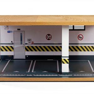Mlonausz Toy Garage Model 1:1 Wood Sheet Aluminum-0