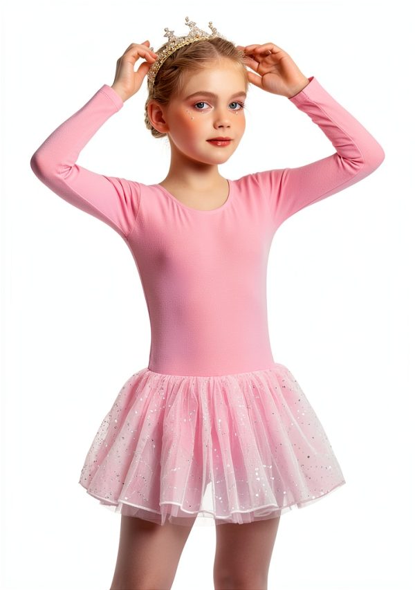 Pavo Ballet Leotard Girls 92% Cotton Spandex Bow-1