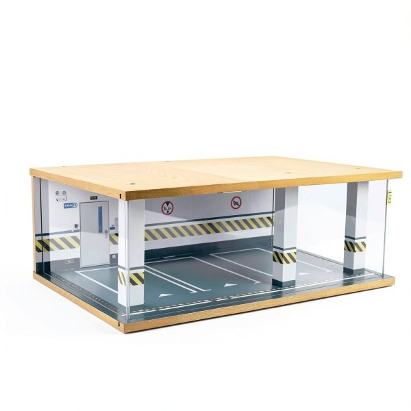 Mlonausz Toy Garage Model 1:1 Wood Sheet Aluminum-4