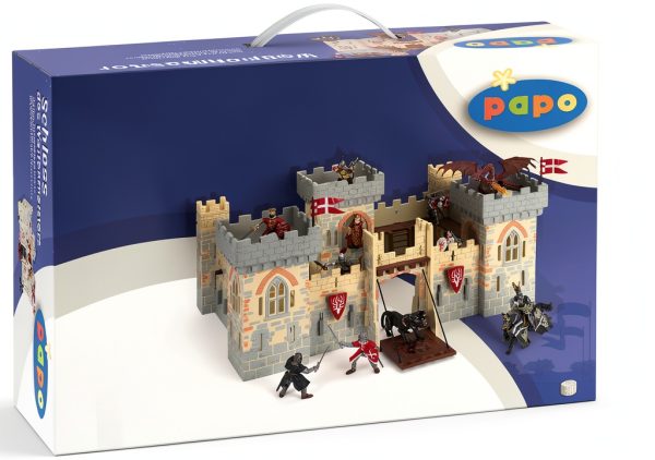 Papo Play Castle Kids Set Plastic 5‑Tower Design-2