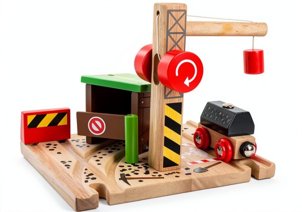 Bigjigs Toys Wooden Coal Mine Train Set for Kids 3+ Years-0