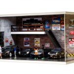 Lombibiu 1/64 Scale Garage Model Toy Car Display Case-0