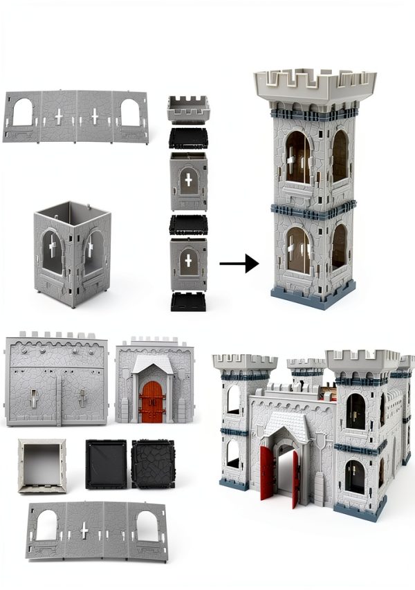 Plustopoy Medieval Castle Toy for Kids-2