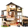 Tiny Land Wooden Dollhouse Garage Set-6