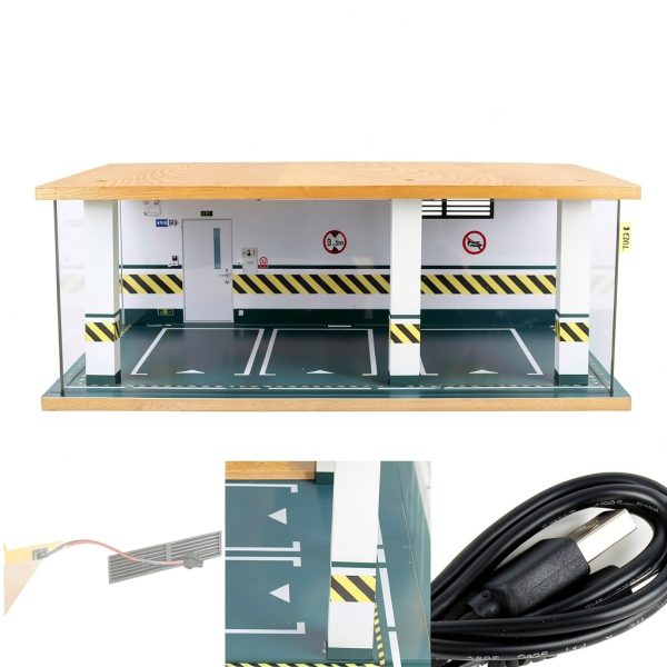 Mlonausz Toy Garage Model 1:1 Wood Sheet Aluminum-8