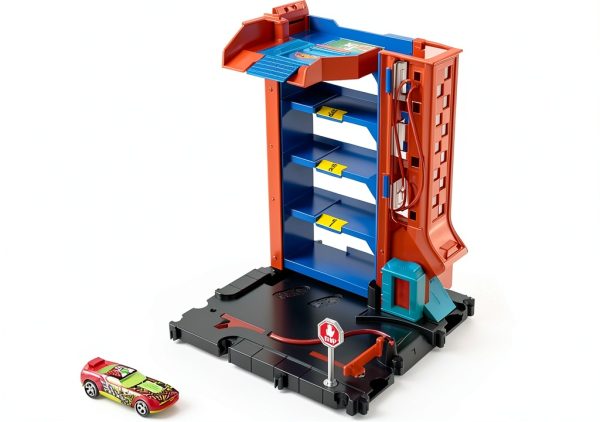 Hot Wheels City Downtown Car Park Toy Garage Mattel-5