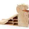 Taladad Wooden Dinosaur Ramp Toy Garage-6