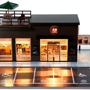 1/64 Coffee Shop Garage by ModelCo LED Display-0