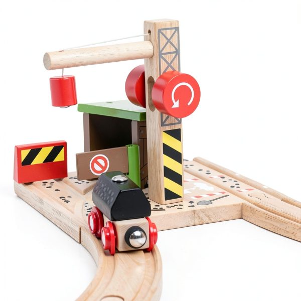 Bigjigs Toys Wooden Coal Mine Train Set for Kids 3+ Years-1