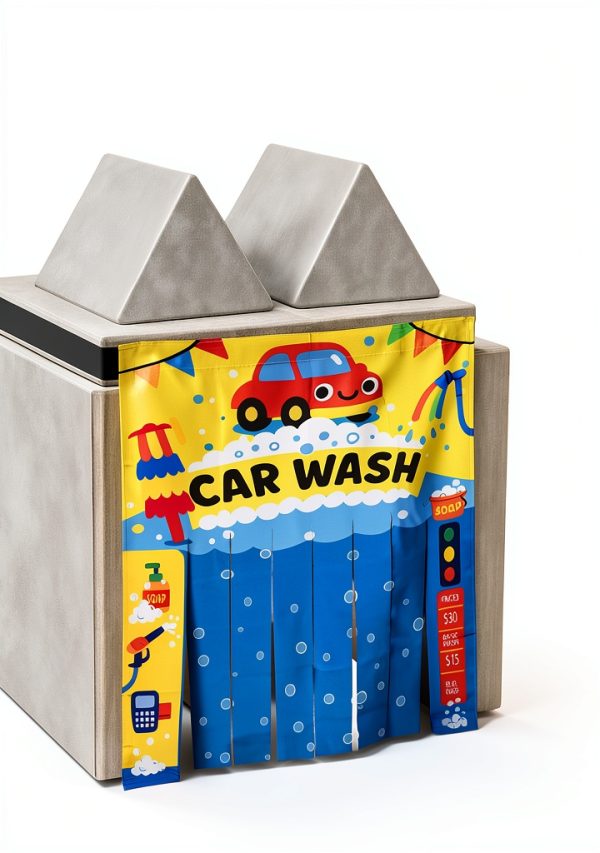 RedFortus 3-in-1 Toy Garage Foldable Kids-1