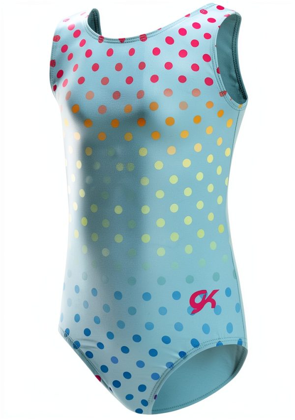 GK Girls Polka Dot Leotard Dancewear-0