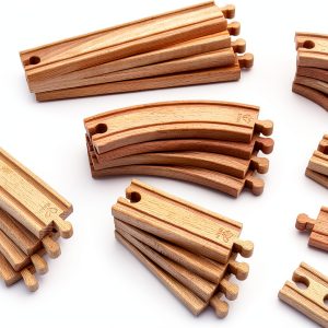 Hape Wooden Train Set Expandable Kids Track Set-0
