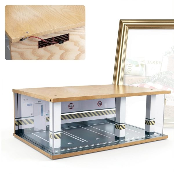 Mlonausz Toy Garage Model 1:1 Wood Sheet Aluminum-3