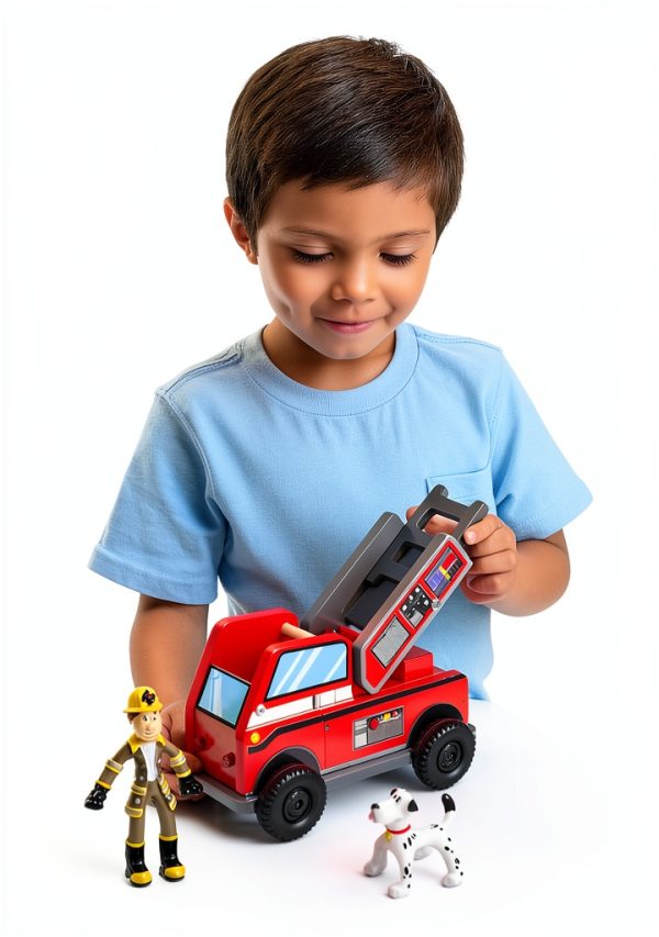KidKraft Toy Garage Playset Wood Design 15 Pieces-4