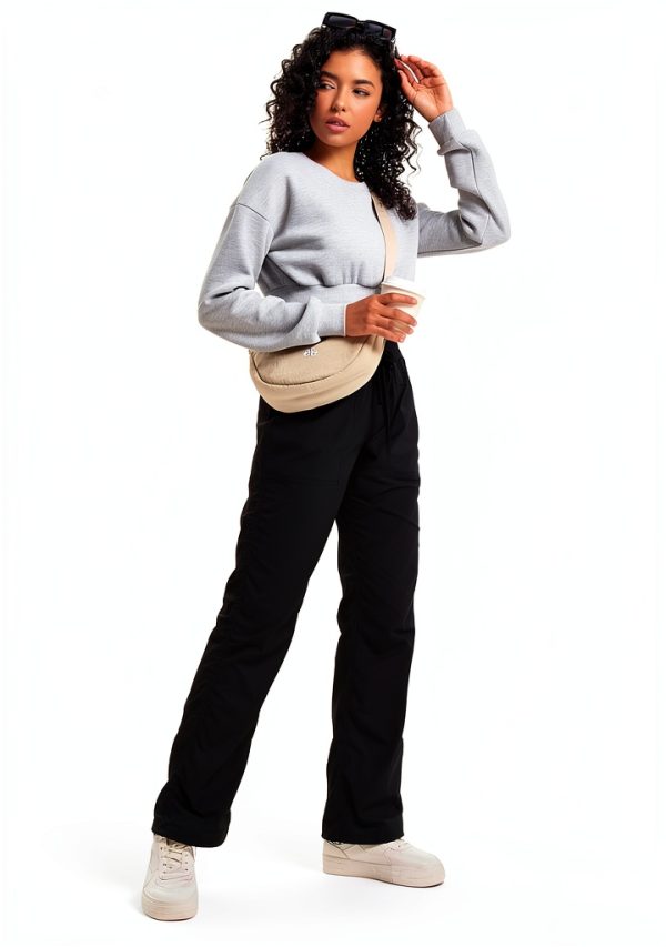 SEVEGO Women's Dance Pants Lightweight Pinstripe-2