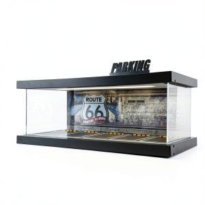 Bivitre Acrylic Garage Display Case Lighted 1/64 Scale-0