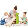 Taladad Wooden Dinosaur Ramp Toy Garage-3