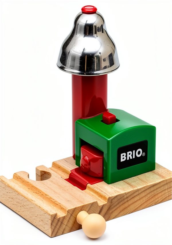 BRIO Magnetic Bell Signal for Kids Train Sets-1