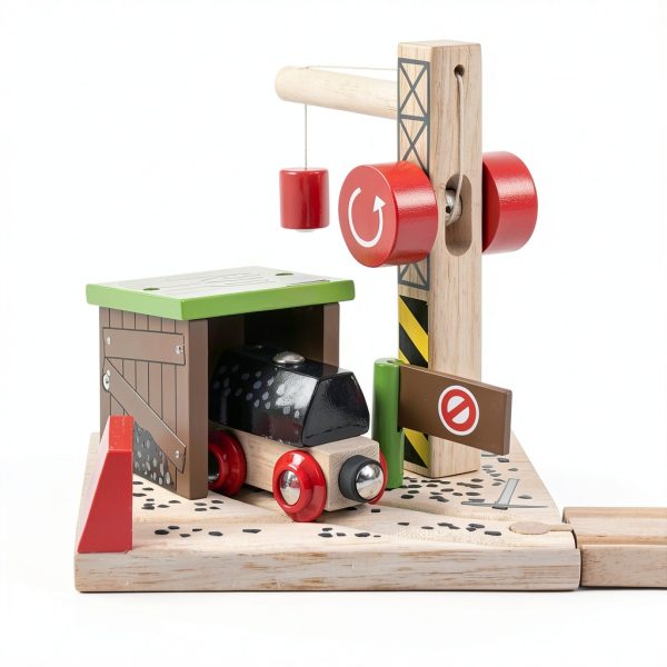 Bigjigs Toys Wooden Coal Mine Train Set for Kids 3+ Years-2