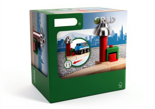 BRIO Magnetic Bell Signal for Kids Train Sets-0