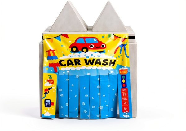 RedFortus 3-in-1 Toy Garage Foldable Kids-0
