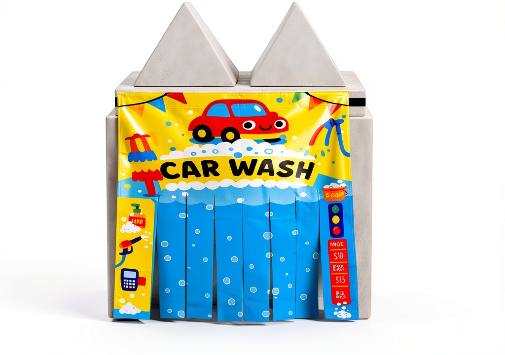 RedFortus 3-in-1 Toy Garage attached to a couch