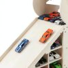 Taladad Wooden Dinosaur Ramp Toy Garage-4