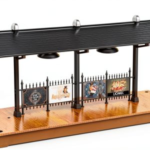 Lionel O Gauge Train Station Platform LED Illuminated Model-0