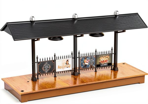 Lionel O Gauge Train Station Platform LED Illuminated Model-0