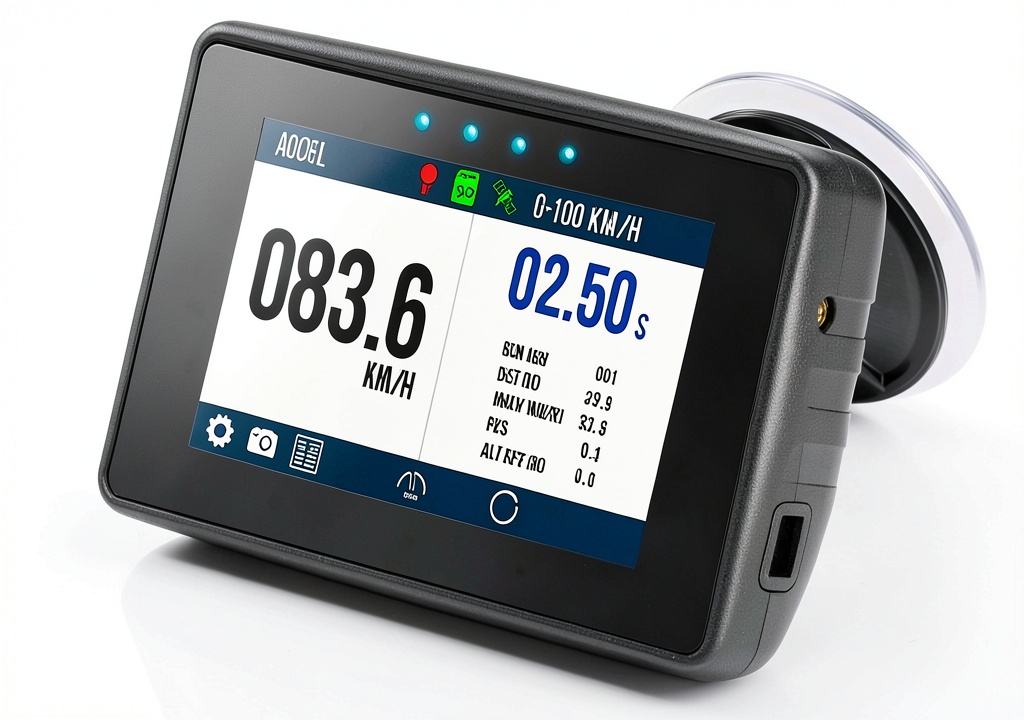 'Racelogic digital speedometer performance tester'